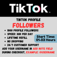 1000x TikTok Monetizable Followers