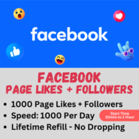 1000 x FACEBOOK PAGE LIKES + FOLLOWERS
